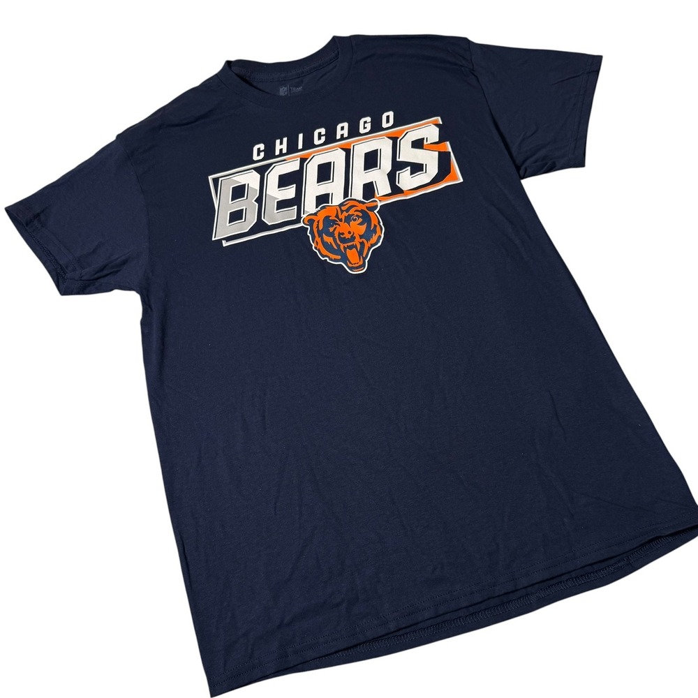 NEW NFL Team Apparel Chicago Bears T-Shirt Navy Blue Mens Size M Football